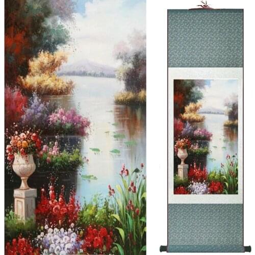 Flowers painting Chinese traditional art painting home decoration paintings20190828021