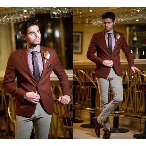 Custom Made Wedding Tuxedos 2020 Vintage Formal Best Man Suits Groom Wear Mens Polyester 2 Pieces Suits (Jacket+Pants)