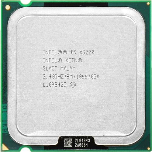 Intel Xeon X3220 2.4GHz LGA 775 8MB L2 Cache quad-CORE 105W working 100% Free Shipping
