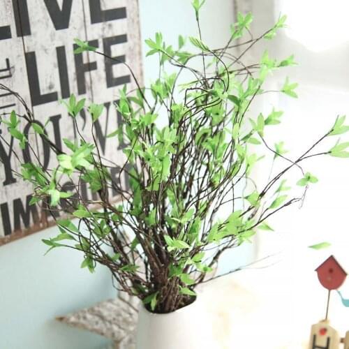 Artificial Plant Leaves DIY Home Party Office Hotel Garden Decoration Wedding Flower Photography Props Silk Simulation Flowers