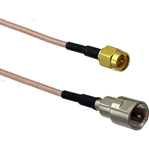 Cable FME male plug to SMA male plug straight RG316 RF Jumper pigtail 4inch~10FT