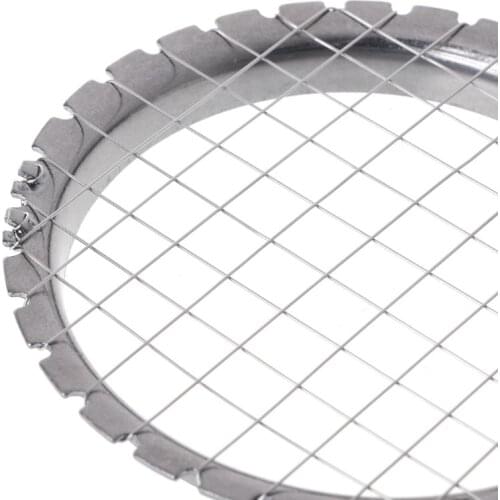 Stainless Steel Mesh Shape Round Manual Potato Masher Slicer Tool Kitchen Supply