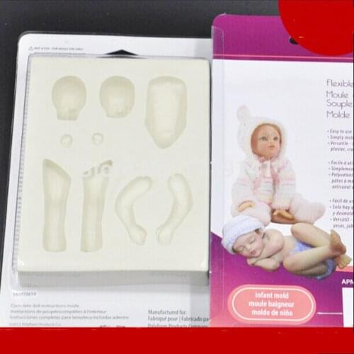 Polymer Clay Doll Boy Mold Elf Silicone Mould Baby Candy Soft Pottery Tools