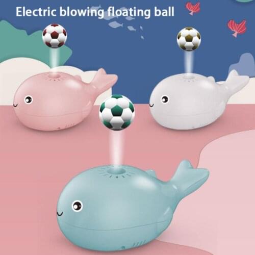 Summer Whale Floating Ball USB Accompany Charging Whale Bladeless Fan Toy Bathroom Cute Interesting Bath Toys For Baby