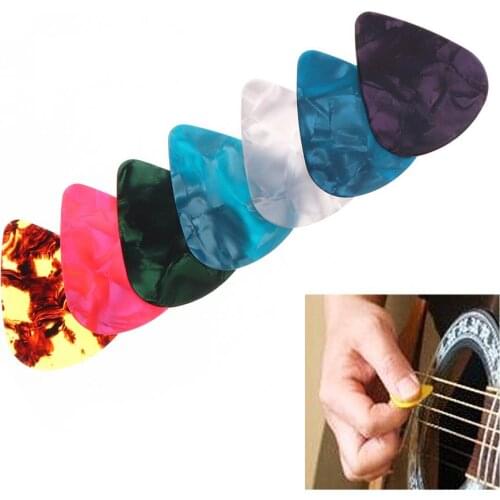 Hot Colorful Guitar Picks Multicolor ABS Plectrum Plucked String Instrument Accessories for Acoustic Electric Guitars