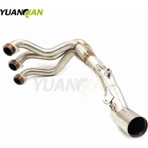 Motorcycle Exhaust muffler Modified Scooter Clamp On Mid Pipe Slip-On Mid Pipe For YAMAHA MT-09 MT09 MT 09 FZ09 FZ-09 FZ 09