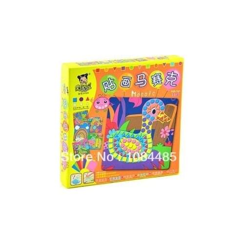 DIY Kids New EVA Sticky Mosaics Kit Educational EVA Game Toy for Children