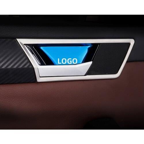 4PCS/Set Auto Door Inner Handle Bowl Cover Case Sticker Decorative Sequins For Skoda Superb 3 2016-2019 Interior Car Accessories