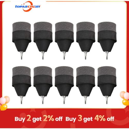 10 Pack Black Foam Archery Arrowhead Safe arrow tips Game Practice Broadheads Tips for Archery Hunting/CS/ Shooting