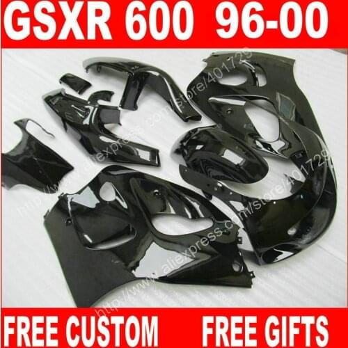 Free custom Fairings for SUZUKI SRAD 1996 1997 1998 1999 2000 SRAD glaring black 96-99 GSXR 600 GSXR750 fairing kit DB663