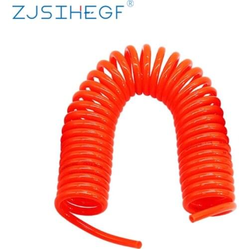 Hose For Compressor Air Tool 8x5/12x8/10x6.5mm High Pressure PU Tube Gas Spring Pneumatic Spiral Telescopic