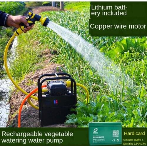 Outdoor agricultural watering machine irrigation charging pump suction 12V garden watering pump
