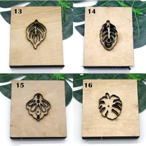 Japan Steel Blade Rule Die Cut Steel Punch Leaf Earrings Cutting Mold Wood Dies for Leather Cutter for Leather Crafts