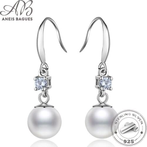 Anillos Yuzuk Natural Fresh Water Baroque Pearl Earrings For Women AAA Crystal Drop Earrings Luxury Handmade Fine Jewelry