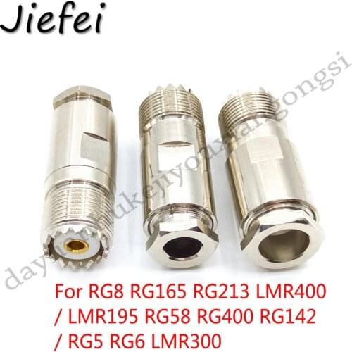 10-40Pcs N Female PL259 Plug Clamp For RG8 RG165 RG213 LMR400 / LMR195 RG58 RG400 RG142 / RG5 RG6 LMR300 Cable Rf Connector