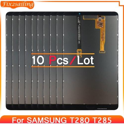 10pcs For Samsung Galaxy Tab A 7.0 2016 T280 T285 Touch Screen Digitizer Assembly LCD For T280 T285 SM-T280 SM-T285 100% Tested
