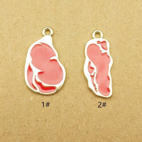 10pcs enamel meat charm for jewelry making earring pendant necklace and bracelet charm