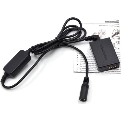 12V-24V step-down Power Cable + DR-E17 DC Coupler LP-E17 dummy battery for Canon EOS M3 M5 M6 EOS-M3 EOS-M5 EOS-M6