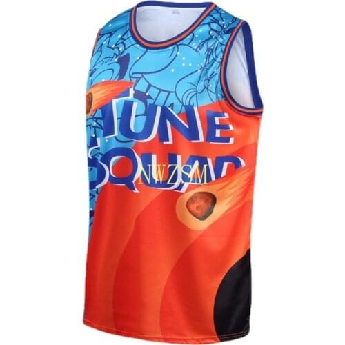 3 style Costume Space Jam JAMES 6# Movie Tune Squad Basketball Jersey Set Sports Air Slam Dunk Sleeve Shirt Singlet Uniform