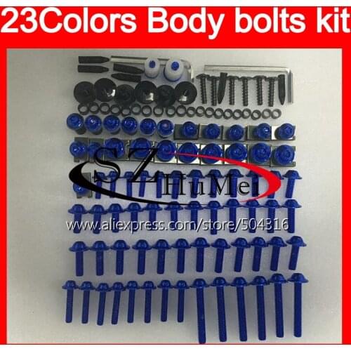 Fairing bolts full screw kit For KAWASAKI NINJA ZXR400 91 92 93 94 95 96 ZXR-400 ZXR 400 1991 1996 Windscreen bolt screws Nuts