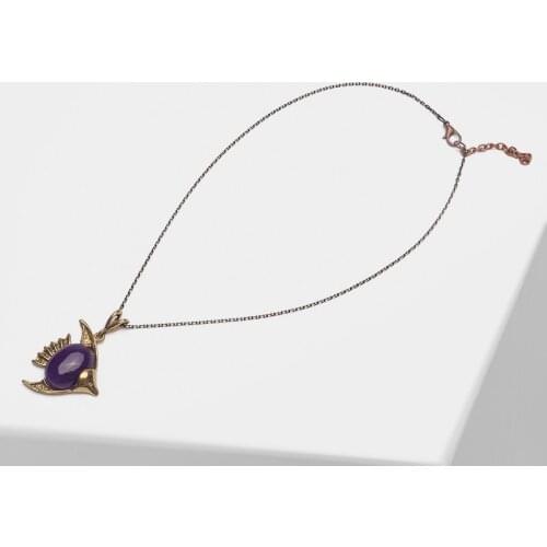 Amorita boutique Vintage tropical fish design necklace