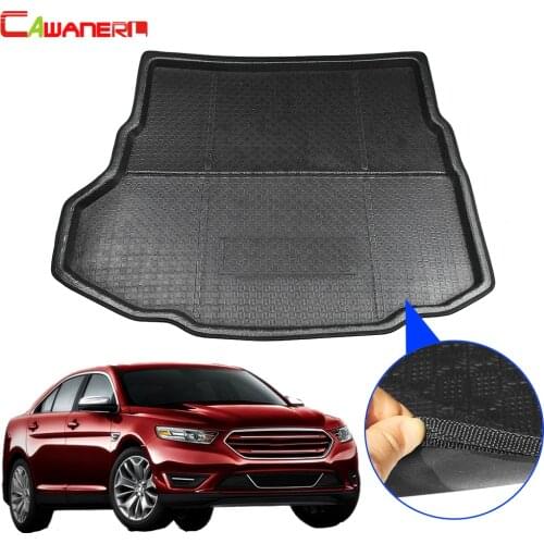 Cawanerl Car Tail Cargo Mat Boot Tray Liner Floor Trunk Carpet Luggage Mud Protector Pad For Ford Taurus 2015-2018
