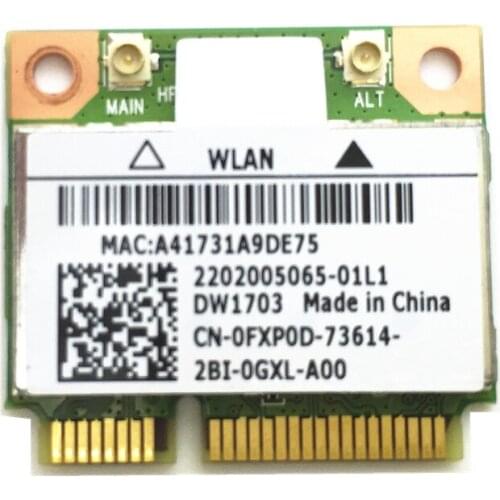 For V1440 1450 1540 1550 DW1703 AR5B225 802.11 b/g/n Wireless 300M & Support Bluetooth 4.0 Combo Mini PCI-E Card