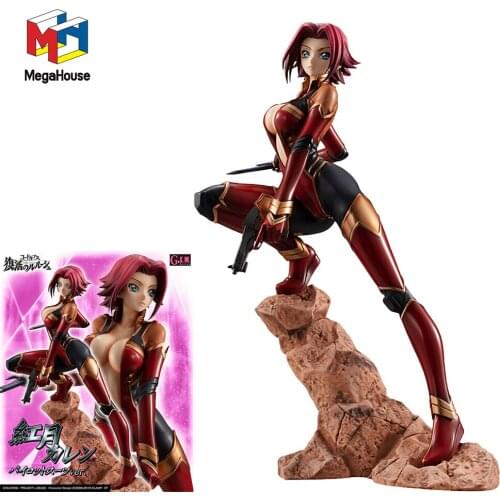 Megahouse Original Gem Code Geass Lelouch of The Rebellion Anime Figure kallen kozuki Collection Action Figure Toys for Boys