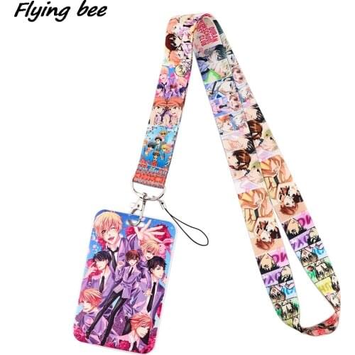 Flyingbee X1773 Anime Neck Strap Lanyard For Keys ID Card Gym Mobile Phone Straps USB Badge Holder DIY Hang Rope Lariat Lanyard