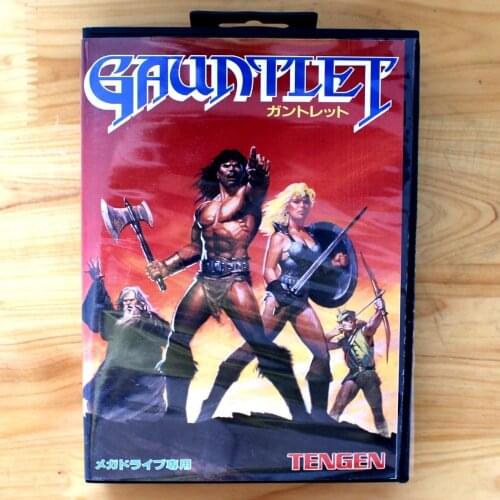 Gauntlet 16 Bit SEGA MD Game Card With Retail Box For Sega Mega Drive For Genesis