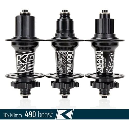 Koozer Classic XM490 4 Sealed Bearing MTB Bicycle Hub QR 10x141 Boost 32 Holes 6 Bolts HG XD MS 8s 10s 11s 12 Speed 5x141mm Rear