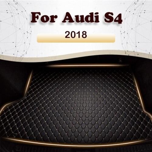 Car trunk mat for Audi S4 2018 Cargo Liner Carpet Interior Parts Accessories Cover