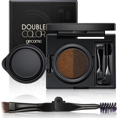 Eyebrow Cream Enhancers Long-lasting Waterproof Air-cushion Dye Eye Brows Grey 2 Color Set Gel Professional Makeup Eyebrow brush