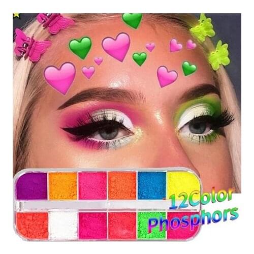 Fashion eyeshadow palette 12 colors flash light eyeshadow palette flash eyeshadow makeup nude makeup set Korean cosmetics