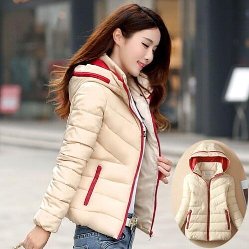 Fashion women warm jacket coat Slim hooded warm women jacket coat outwear Women Light Thick Winter coat jacket for cold weather