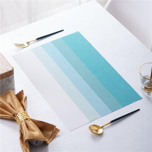 Washable PVC Non-Slip Dining Table Mats Placemat Diagonal Frame Stain-Proof Dish Bowl Eco-Friendly Coaster Pad Table Place Mats