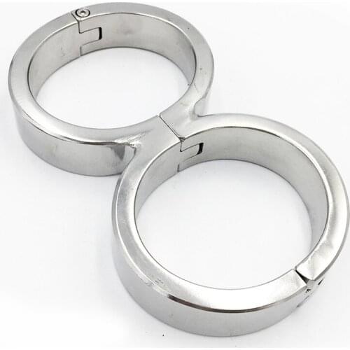 8 shape stainless steel hand cuffs bondage restraints metal handcuffs for sex adult games bdsm fetish slave sex tools for sale