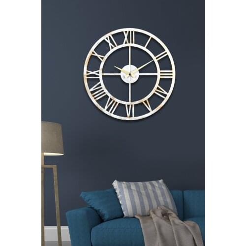 Muyika Mrt Metal White Tumbled Wall Clock 41x41 cm Duvarınızı Beautify For Excellent Clock