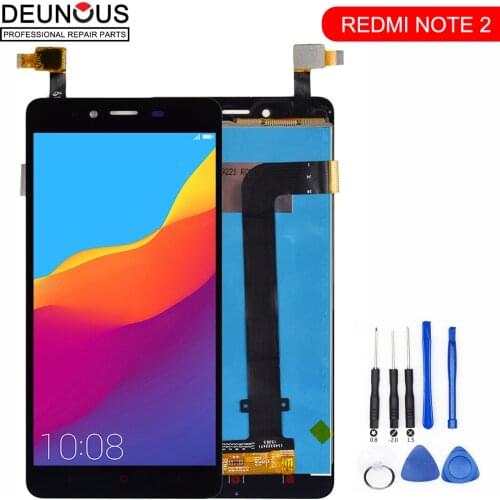New 5.5" Original Display For XIAOMI Redmi Note 2 LCD Touch Screen with Frame Replacement For Xiaomi Redmi Note 2 LCD Display