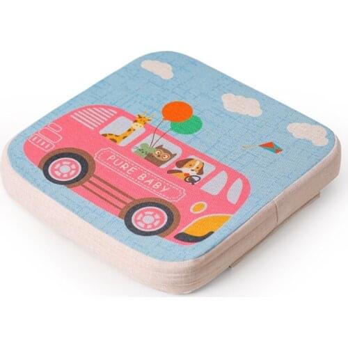 Portable Cartoon High Chair Pad Booster Dining Room Detachable Sponge Increasing Seat Cushion Safety Buckle for Toddler