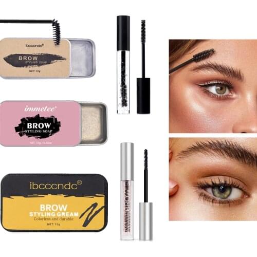 Transparent Wild Eyebrow Shaping Soap Waterproof Eyes Brow Styling Cream Colorless Eyebrow Soap Wax Eyes Makeup Cosmetics TSLM1