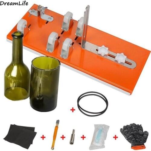 DIY Glass Bottle Cutter For Cutting Wine Beer Whiskey Alcohol Champagne Craft Gloves Glasses Accessories Household Tool Kit New