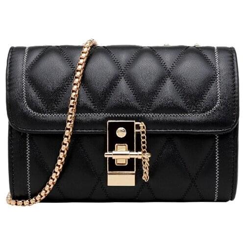 2021 New Korean Version Luxury Handbag with Karingle Women Chain Messenger Bags Sweet Mini Small Square Bag Slant Shoulde