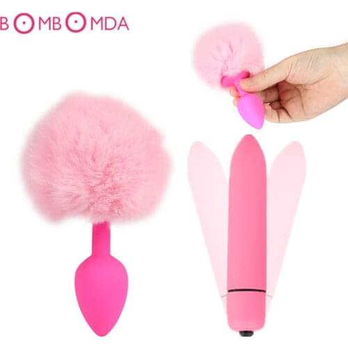 Silicone Anal Plug Vibrator Dildo Sex Toys For Adult Vagina Butt Plug Prostate Massager Erotic Vibrator Sex Toys for Men Women