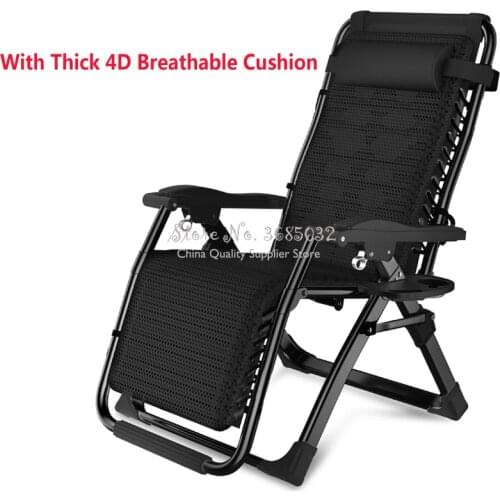 Folding Zero Gravity Chair Recliner with warm cushion For Office Beach Chairs with Armrest Adjustable Lounge Breathable Chair