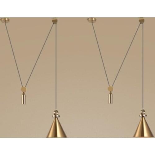 Modern Creative Pulley Adjusting Loft Led Pendant Lights Restaurant Lamp Living Room Pendant Lamp Art Home Deco Free Shipping