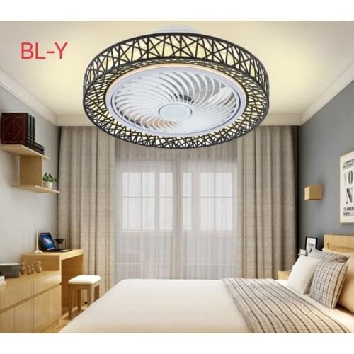 Modern minimalist household led fan light with remote dinning room fan lights living room fan lamp bedroom fan lighting