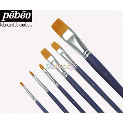 Pebeo Special brush set for textile, glass ceramic, painting, pigment painting, hand-painted brush, For Artiat art supplies