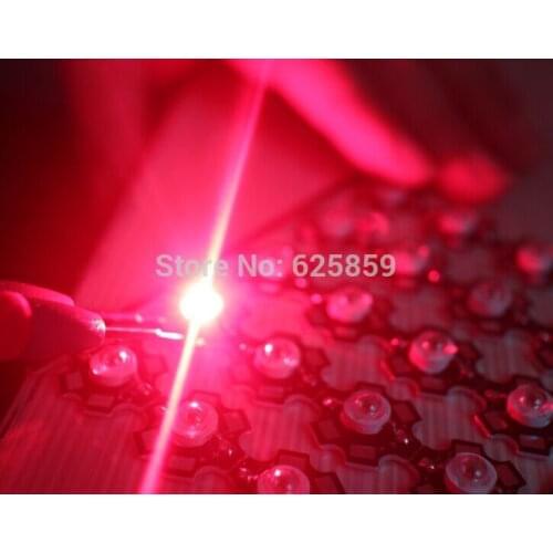1W 3W 45mil Chip Red 620-630nm Deep red 660nm LED bead diodes Light Lamp With 20mm base