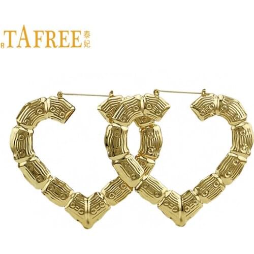 Женские золотые серьги TAFREE China At AliExpress